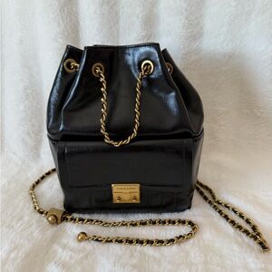 Charles keith Donna Crinkle-Effect Backpack